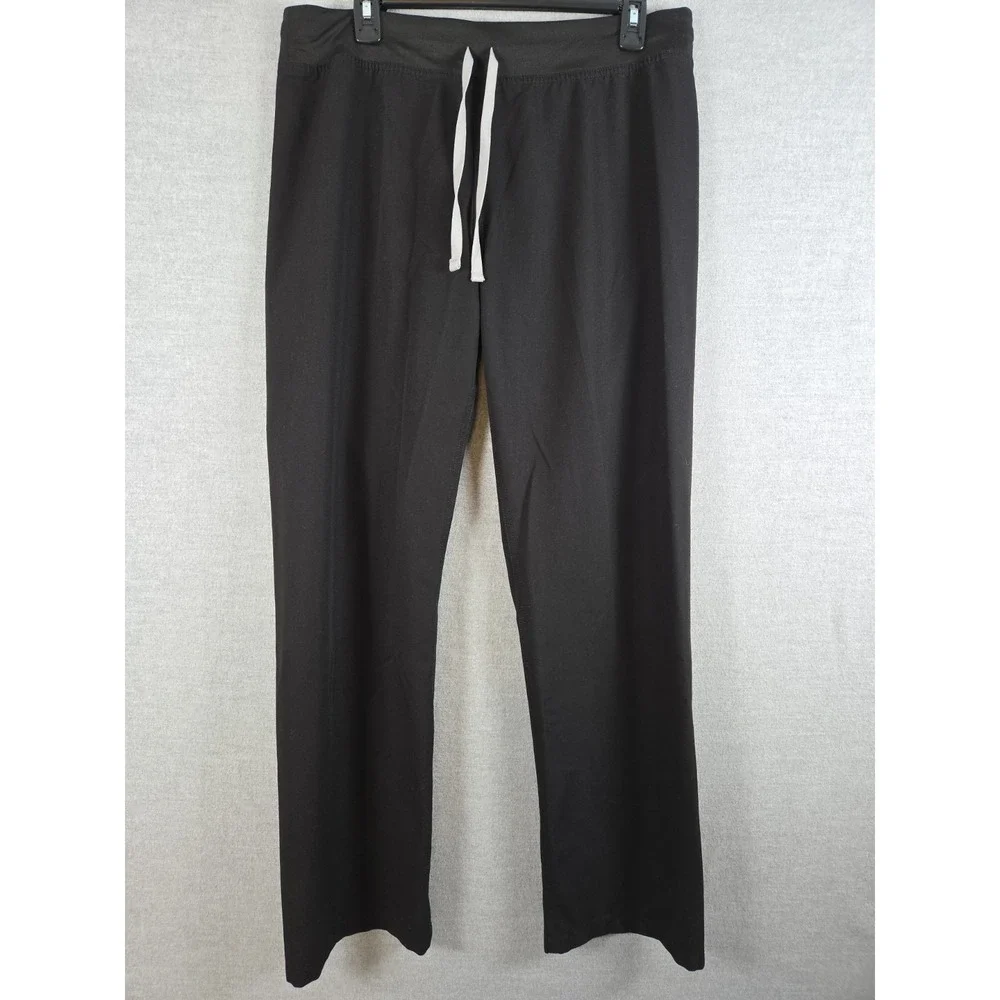 FIGS Basic Scrub Pants Men's Size M Black With Drawstring Work Career Medical